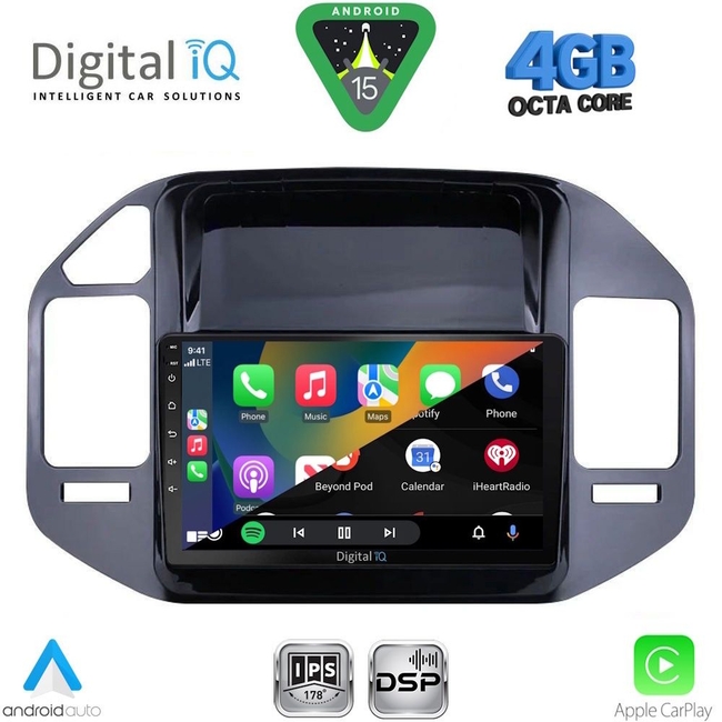 DIGITAL IQ RSG 6444_CPA (9inc) MULTIMEDIA TABLET for MITSUBISHI PAJERO mod. 1999-2006
