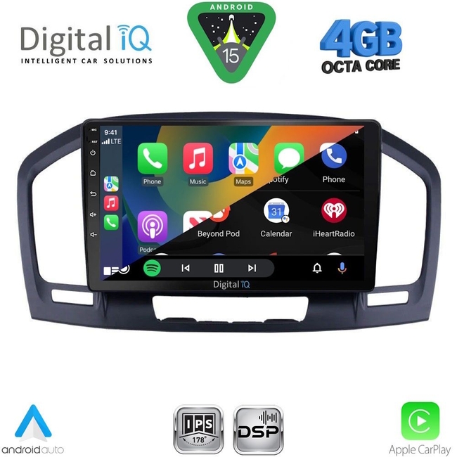 DIGITAL IQ RSG 6491BL_CPA (9inc) MULTIMEDIA TABLET for OPEL INSIGNIA mod.2008-2013 (BLACK)