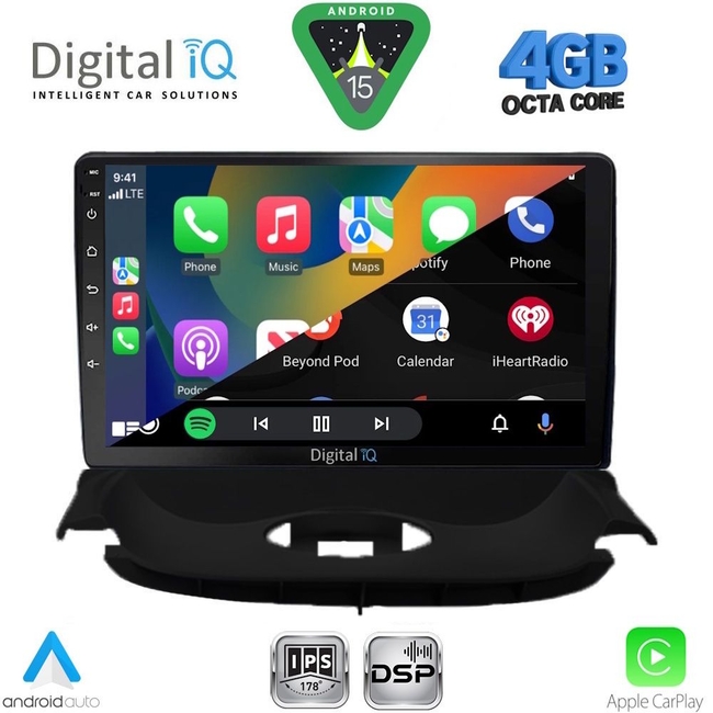 DIGITAL IQ RSG 6505_CPA (9inc) MULTIMEDIA TABLET for PEUGEOT 206 mod. 1998-2006