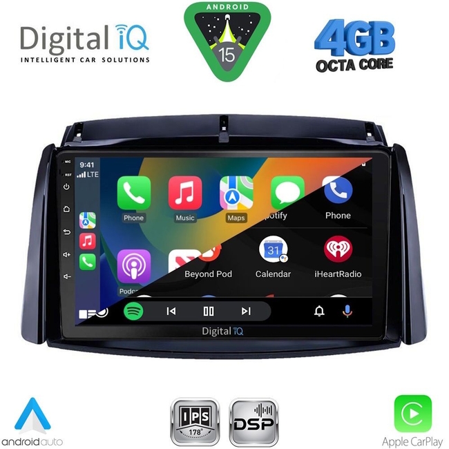 DIGITAL IQ RSG 6551_CPA (9inc) MULTIMEDIA TABLET for RENAULT KOLEOS mod. 2006-2016