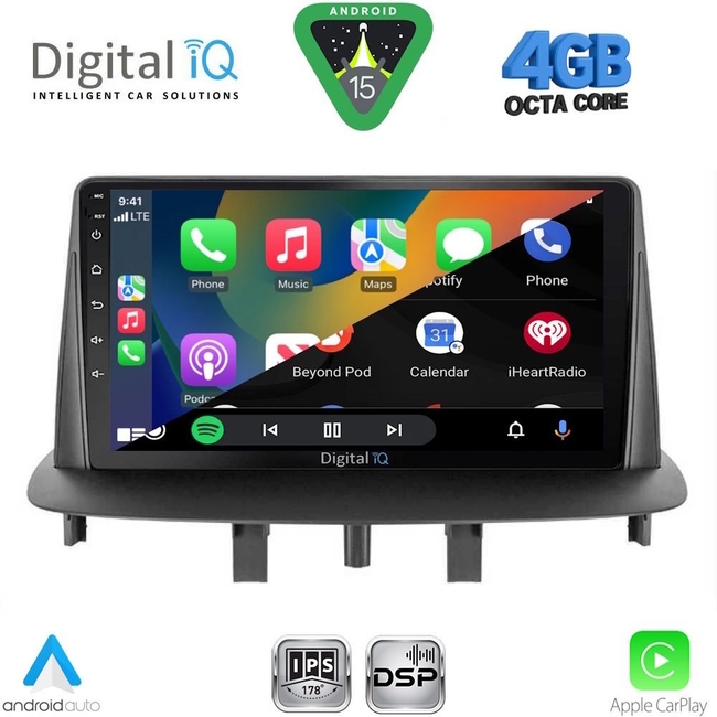 DIGITAL IQ RSG 6556_CPA (9inc) MULTIMEDIA TABLET for RENAULT MEGANE 3 mod. 2009-2016