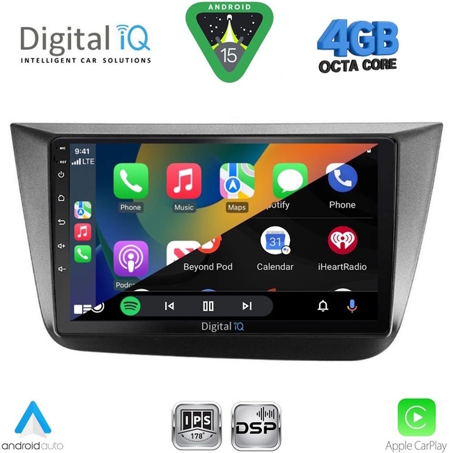 DIGITAL IQ RSG 6570_CPA (9inc) MULTIMEDIA TABLET for SEAT ALTEA mod. 2004-2015