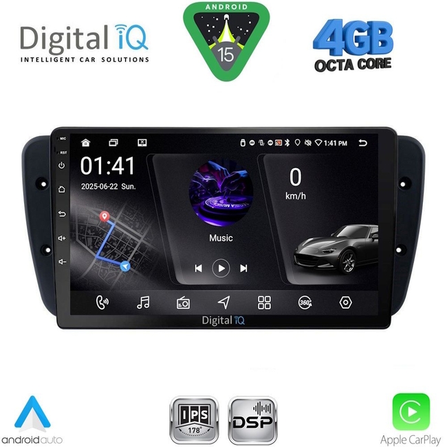DIGITAL IQ RSG 6571_CPA (9inc) MULTIMEDIA TABLET for SEAT IBIZA mod. 2008-2015