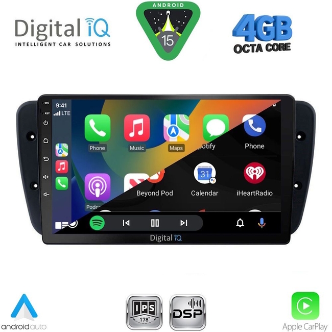 DIGITAL IQ RSG 6571_CPA (9inc) MULTIMEDIA TABLET for SEAT IBIZA mod. 2008-2015
