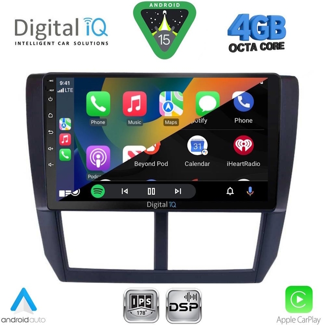 DIGITAL IQ RSG 6662_CPA (9inc) MULTIMEDIA TABLET for SUBARU FORESTER - IMPREZA - XV mod. 2008-2013