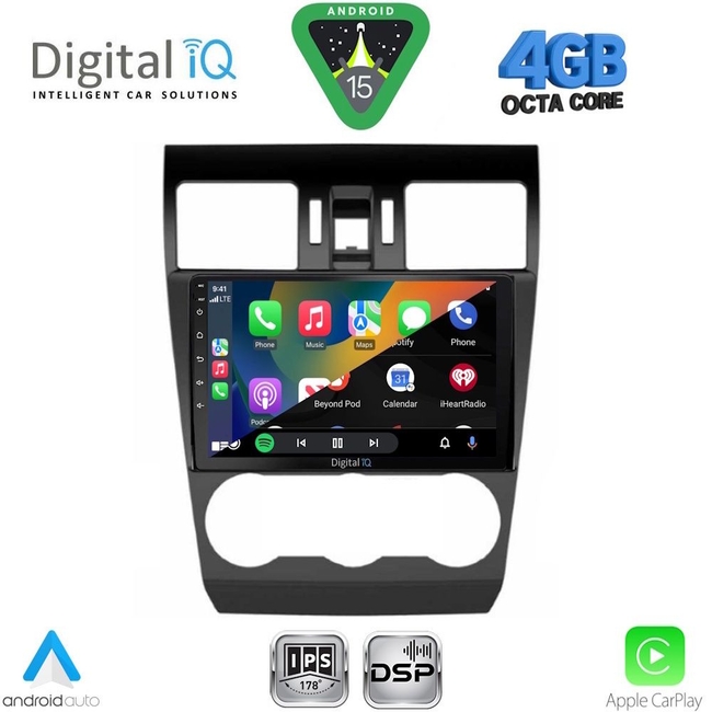 DIGITAL IQ RSG 6663_CPA (9inc) MULTIMEDIA TABLET for SUBARU FORESTER - IMPREZA - XV mod. 2013-2019