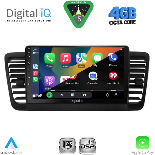 DIGITAL IQ RSG 6665_CPA (9inc) MULTIMEDIA TABLET for SUBARU LEGACY - OUTBACK mod. 2002-2008