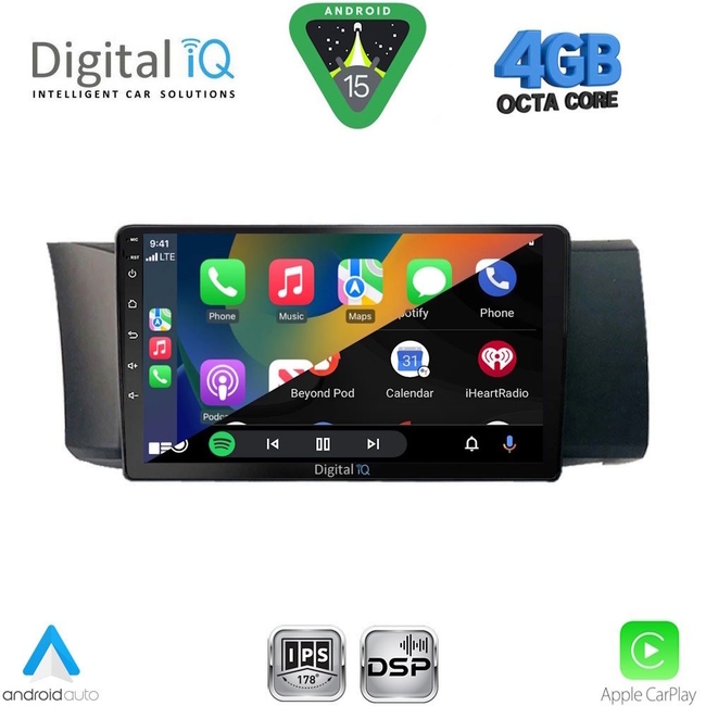 DIGITAL IQ RSG 6669_CPA (9inc) MULTIMEDIA TABLET for TOYOTA GT86 - SUBARU BRZ mod. 2012-2024