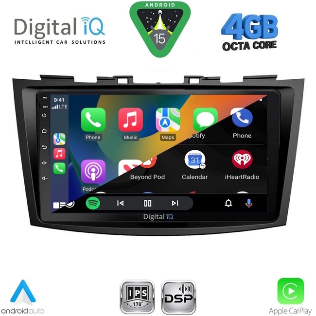 DIGITAL IQ RSG 6685_CPA (9inc) MULTIMEDIA TABLET for SUZUKI SWIFT mod. 2011-2016