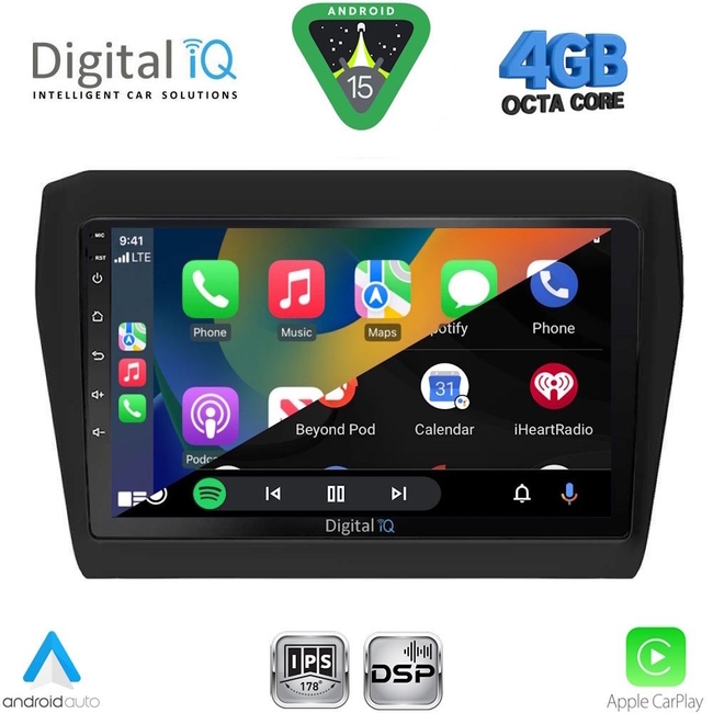 DIGITAL IQ RSG 6686_CPA (9inc) MULTIMEDIA TABLET for SUZUKI SWIFT mod. 2017-2026