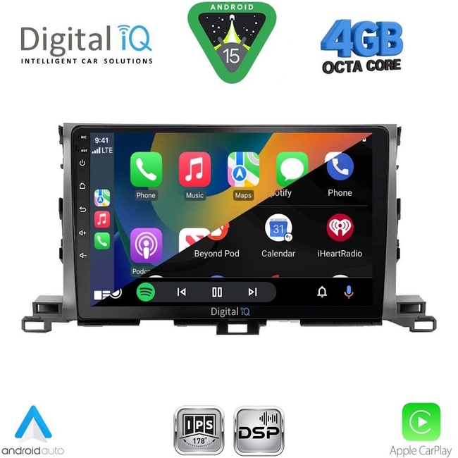 DIGITAL IQ RSG 6700_CPA (10inc) MULTIMEDIA TABLET for TOYOTA HIGHLANDER mod. 2014-2019