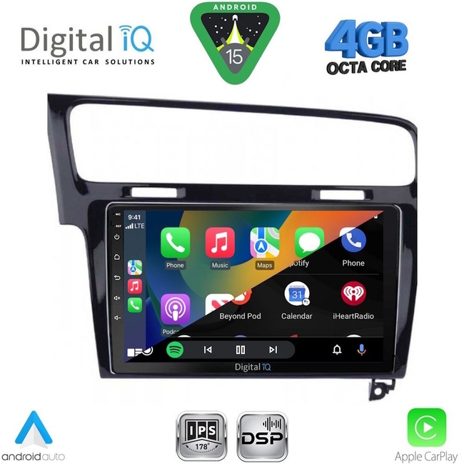 DIGITAL IQ RSG 6747BL_CPA (10inc) MULTIMEDIA TABLET for VW GOLF 7 mod. 2013-2020