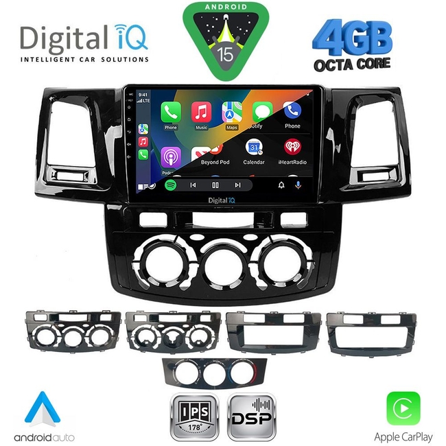 DIGITAL IQ RSG 6720_CPA (9inc) MULTIMEDIA TABLET for TOYOTA HILUX mod. 2005-2016