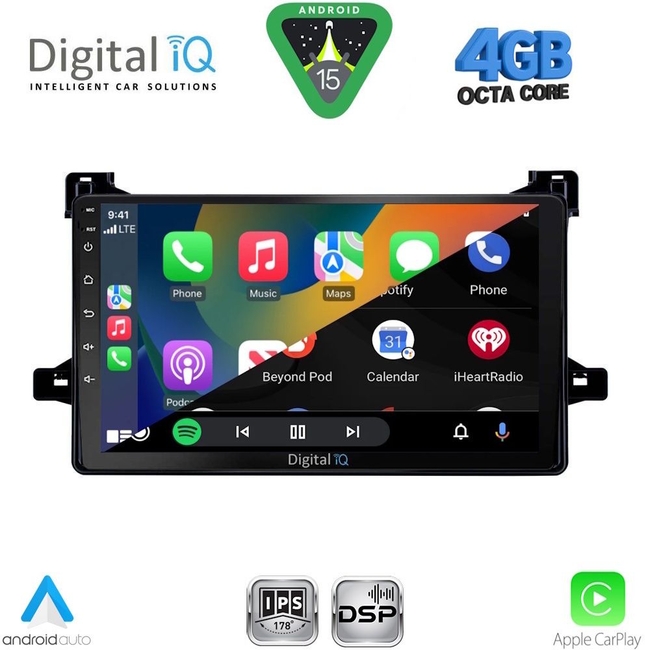 DIGITAL IQ RSG 6727_CPA (9inc) MULTIMEDIA TABLET for TOYOTA PRIUS mod. 2016-2020