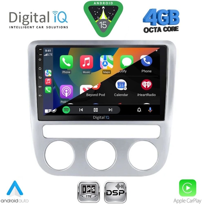DIGITAL IQ RSG 6752_CPA CLIMA (9inc) MULTIMEDIA TABLET for VW EOS mod. 2006-2016 - SCIROCCO mod. 2008-2010