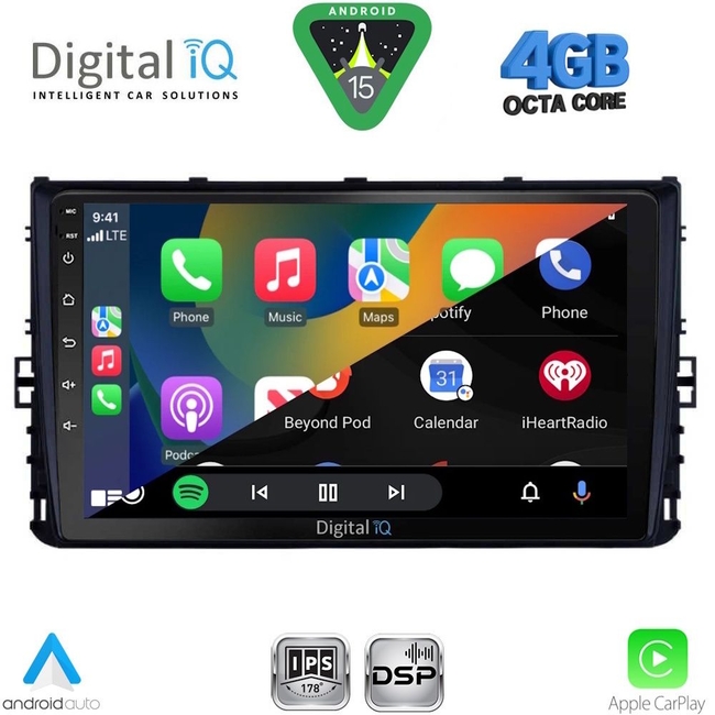 DIGITAL IQ RSG 6758_CPA (9inc) MULTIMEDIA TABLET for VW POLO – TROC – TCROSS mod. 2017-2026