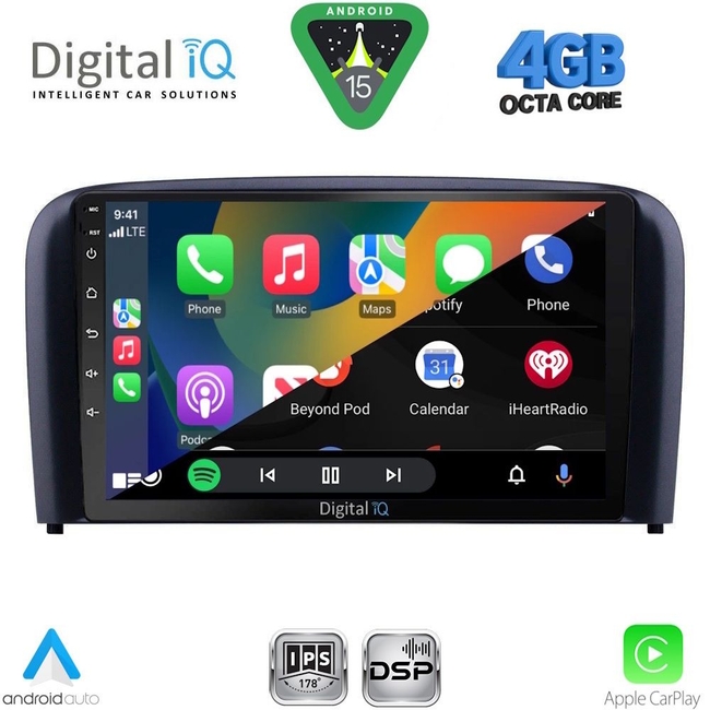 DIGITAL IQ RSG 6786_CPA (9inc) MULTIMEDIA TABLET for VOLVO S80 mod. 1999-2006