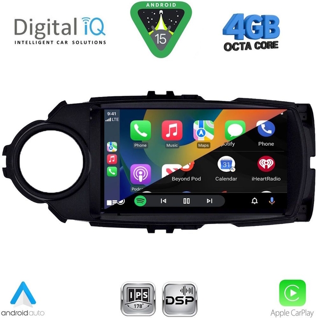 DIGITAL IQ RSG 6737FL_CPA (9inc) MULTIMEDIA TABLET for TOYOTA YARIS mod. 2015-2020