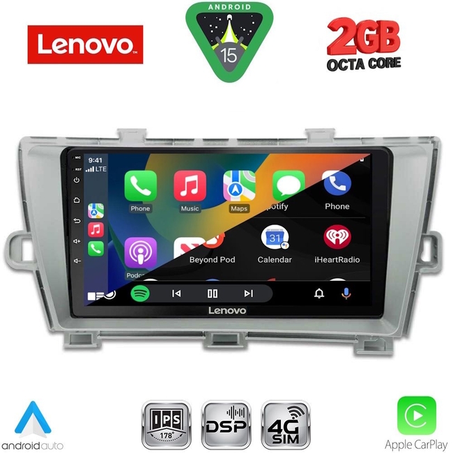 LENOVO LVF 5726SL_CPA (9inc) MULTIMEDIA TABLET for TOYOTA PRIUS mod. 2009-2015 (SILVER)