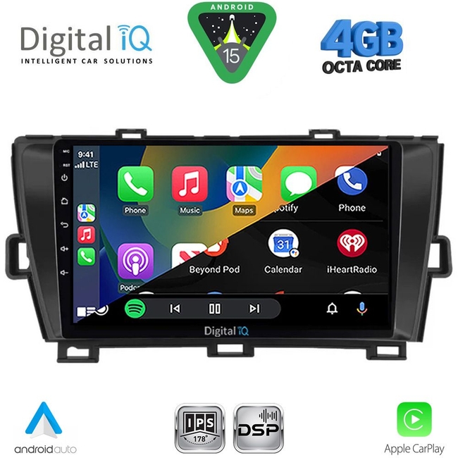 DIGITAL IQ RSG 6726BL_CPA (9inc) MULTIMEDIA TABLET for TOYOTA PRIUS mod. 2009-2015 (BLACK)