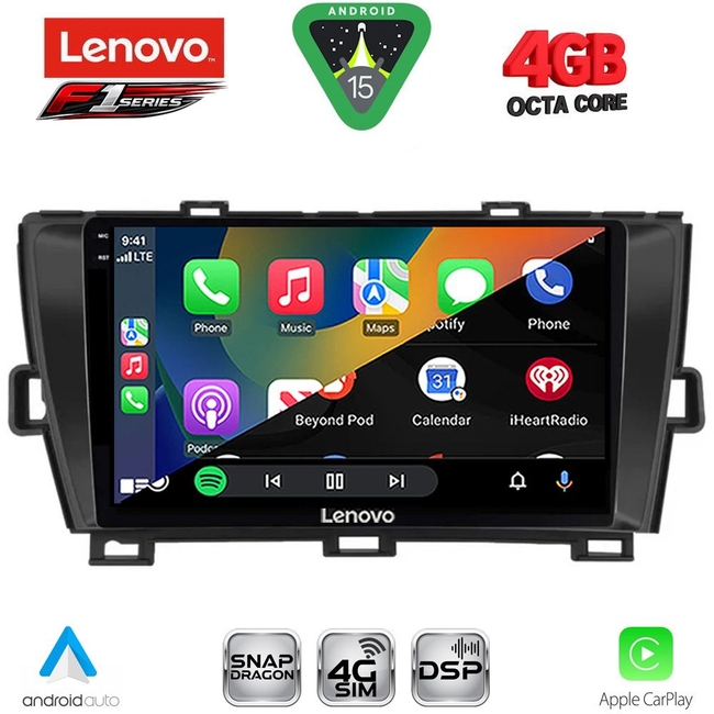 LENOVO SSQ 9726BL_CPA (9inc) MULTIMEDIA TABLET for TOYOTA PRIUS mod. 2009-2015 (BLACK)