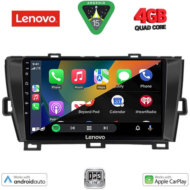 LENOVO LVE 8726BL_CPAA (9inc) MULTIMEDIA TABLET for TOYOTA PRIUS mod. 2009-2015 (BLACK)