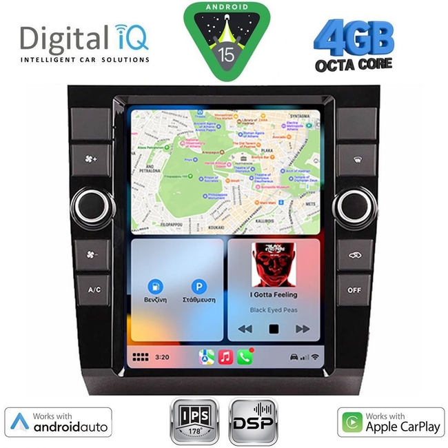 DIGITAL IQ BXF 6904_CPAA TESLA STYLE for AUDI A4 mod. 2002-2008