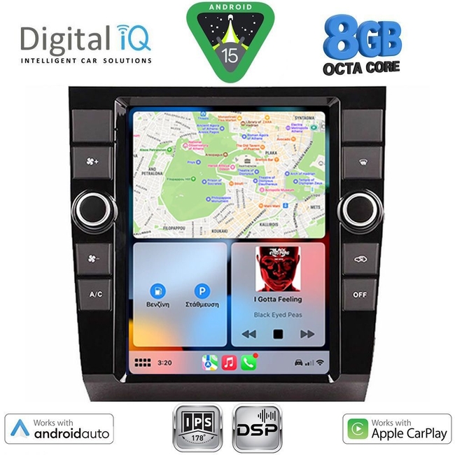DIGITAL IQ BXF 7904_CPAA TESLA STYLE for AUDI A4 mod. 2002-2008