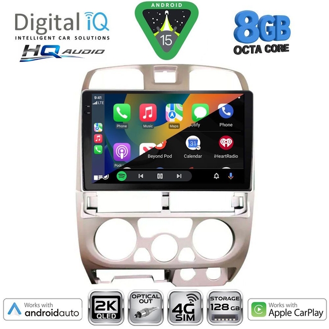 DIGITAL IQ BXK 20253SL_CPAA (9inc) MULTIMEDIA TABLET for ISUZU D-MAX mod. 2002-2008 (SILVER)