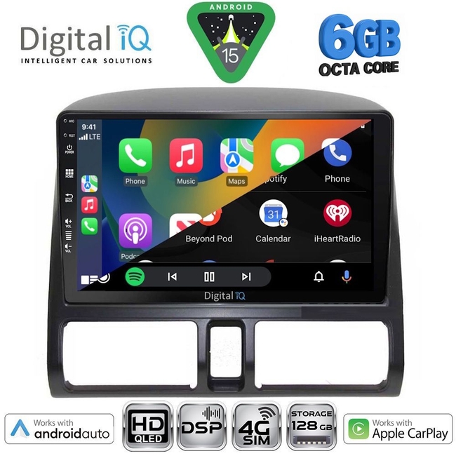 DIGITAL IQ BXF 17196_CPAA CLIMA (9inc) MULTIMEDIA TABLET for HONDA CRV mod. 1996-2006