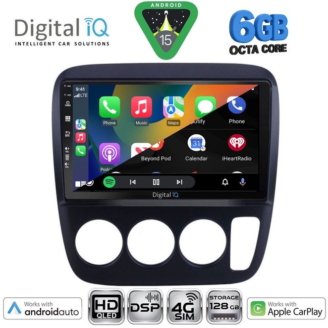 DIGITAL IQ BXF 17196_CPAA A/C (9inc) MULTIMEDIA TABLET for HONDA CRV mod. 1996-2006