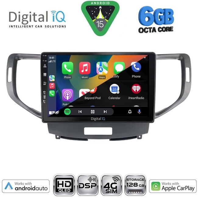 DIGITAL IQ BXF 17183_CPAA (9inc) MULTIMEDIA TABLET for HONDA ACCORD mod. 2008-2013