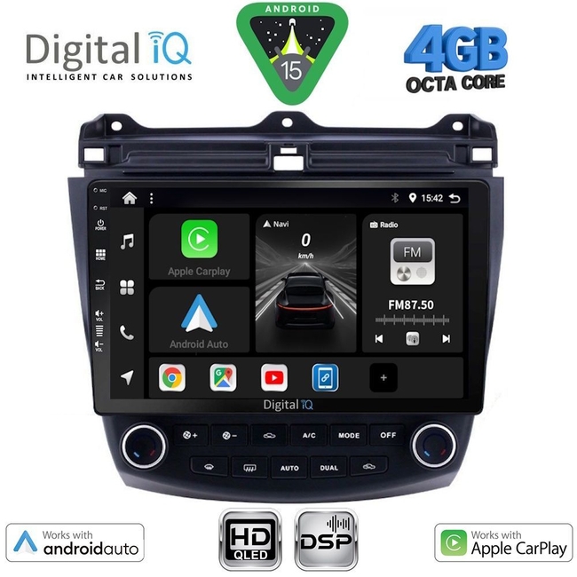 DIGITAL IQ BXF 17182_CPAA (10inc) MULTIMEDIA TABLET for HONDA ACCORD mod. 2003-2007