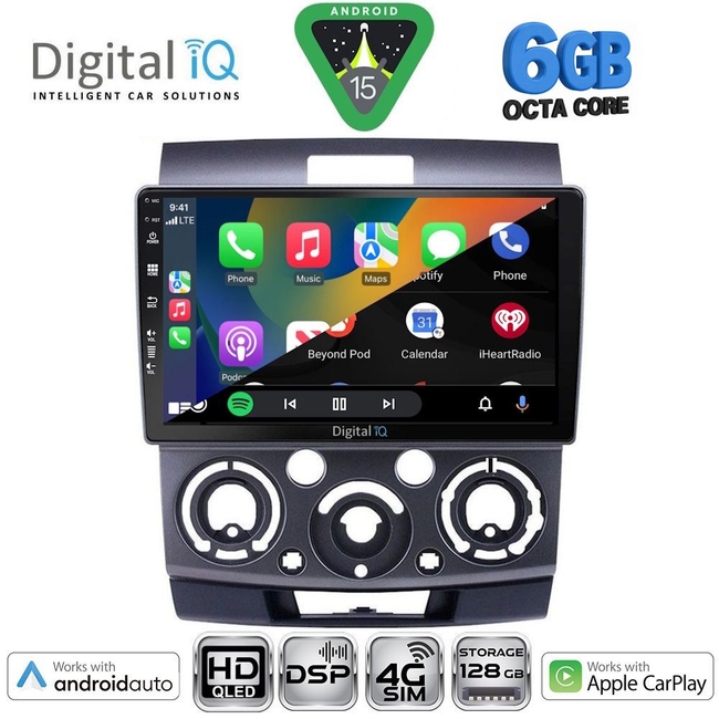 DIGITAL IQ BXF 17170_CPAA (9inc) MULTIMEDIA TABLET for FORD RANGER | MAZDA BT50 mod. 2006-2011