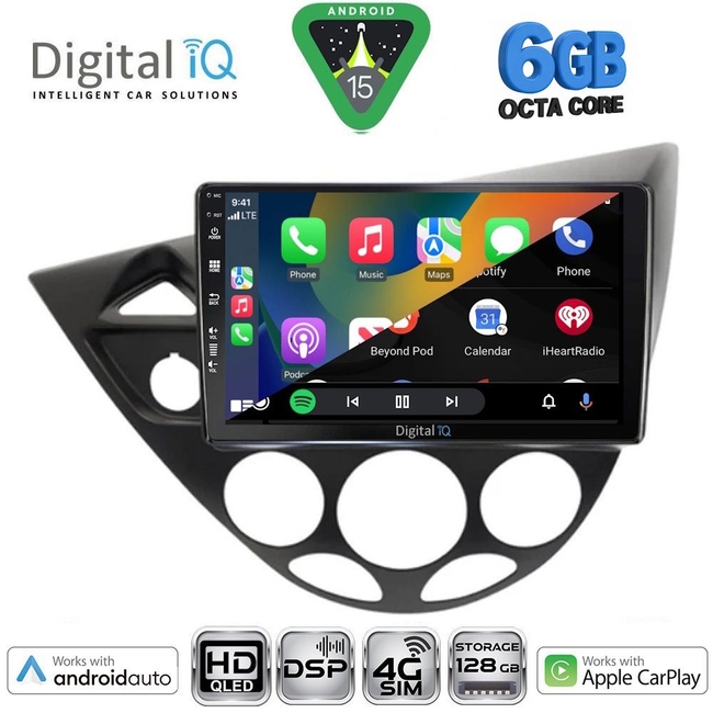DIGITAL IQ BXF 17169_CPAA (9inc) MULTIMEDIA TABLET for FORD FOCUS mod. 1998-2004