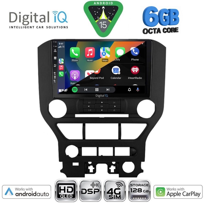 DIGITAL IQ BXF 17166_CPAA 3BUT (9inc) MULTIMEDIA TABLET for FORD MUSTANG mod. 2015-2020