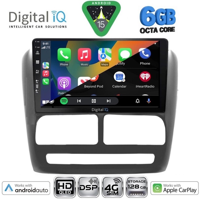 DIGITAL IQ BXF 17137_CPAA (9inc) MULTIMEDIA TABLET for FIAT DOBLO mod. 2010-2015
