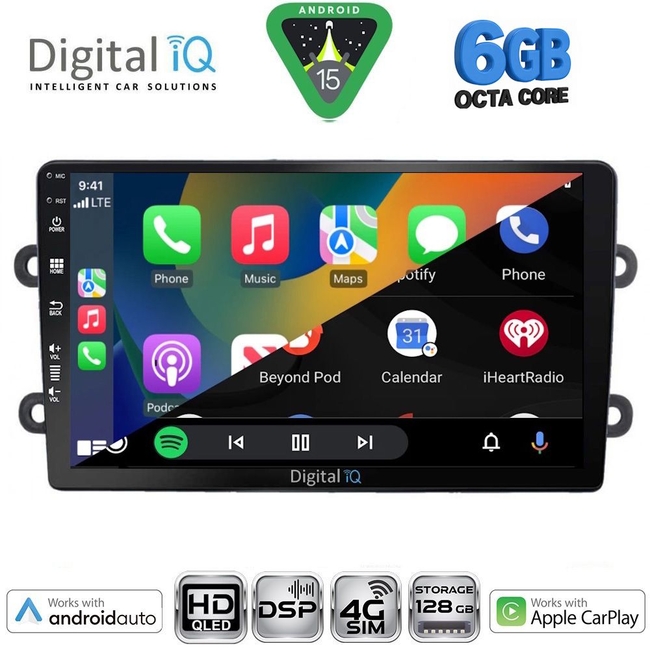 DIGITAL IQ BXF 17102_CPAA (9inc) MULTIMEDIA TABLET for DACIA DUSTER mod. 2012-2019