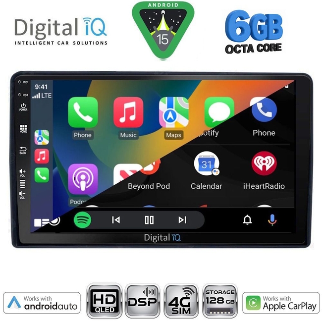 DIGITAL IQ BXF 17081_CPAA (9inc) MULTIMEDIA TABLET for CITROEN – PEUGEOT mod. 2008-2018