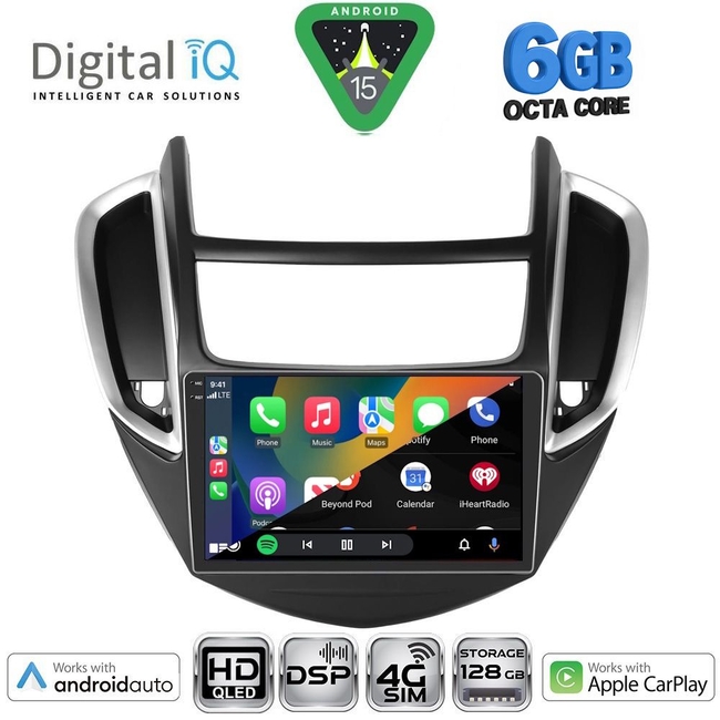 DIGITAL IQ BXF 17080_CPAA (9inc) MULTIMEDIA TABLET for CHEVROLET TRAX mod. 2014-2022