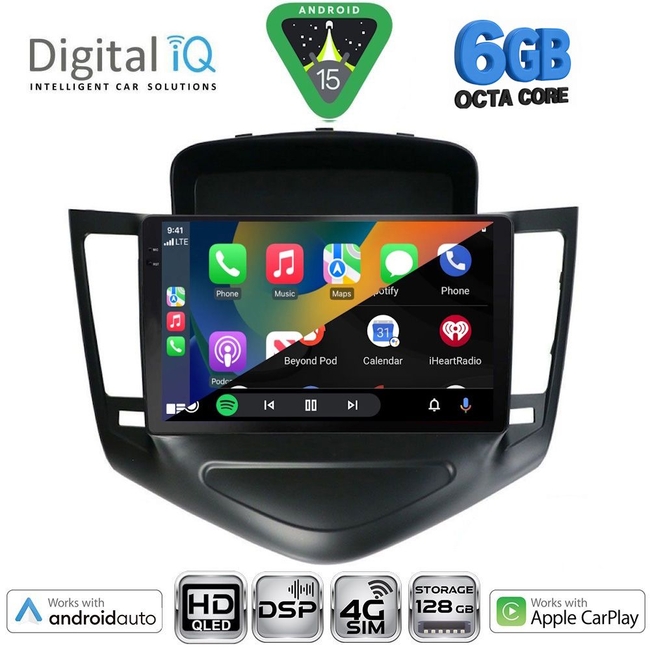 DIGITAL IQ BXF 17076_CPAA (9inc) MULTIMEDIA TABLET for CHEVROLET CRUZE mod. 2008-2012