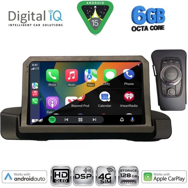DIGITAL IQ BXF 17044_CPAA (9inc) MULTIMEDIA TABLET for BMW S.3 (E90-91-92) mod. 2005-2012