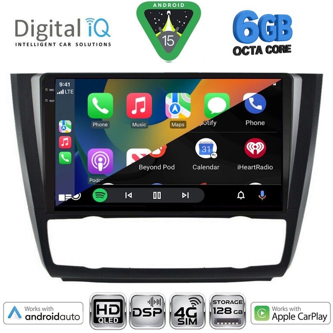 DIGITAL IQ BXF 17040_CPAA CLIMA (9inc) MULTIMEDIA TABLET for BMW S.1 (E81-82-87-88) mod. 2004-2013