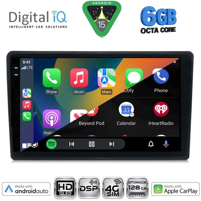 DIGITAL IQ BXF 17020_CPAA (9inc) MULTIMEDIA TABLET for ALFA ROMEO 159 – SPIDER – BRERA mod. 2004-2012