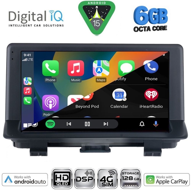 DIGITAL IQ BXF 17013_CPAA (9inc) MULTIMEDIA TABLET for AUDI Q3 mod. 2013-2018 (Low Version)