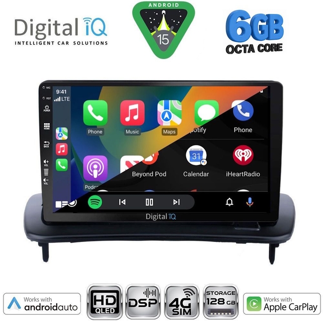 DIGITAL IQ BXF 17783_CPAA (9inc) MULTIMEDIA TABLET for VOLVO C30 - S40 mod. 2004-2013
