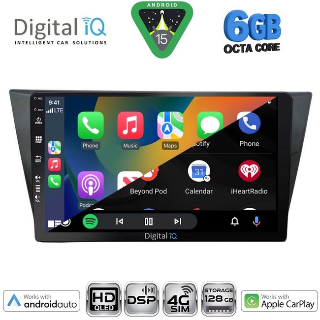 DIGITAL IQ BXF 17761_CPAA (10inc) MULTIMEDIA TABLET for VW TIGUAN mod. 2016-2024
