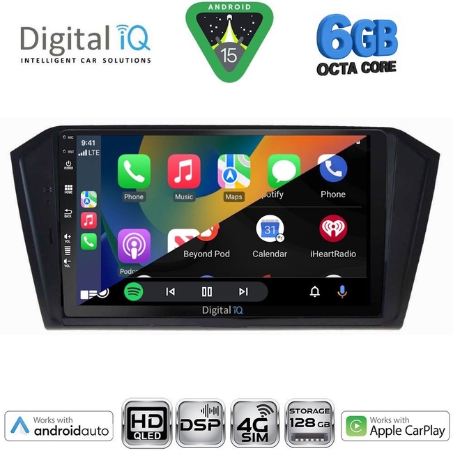 DIGITAL IQ BXF 17750_CPAA (10inc) MULTIMEDIA TABLET for VW PASSAT mod. 2016-2023