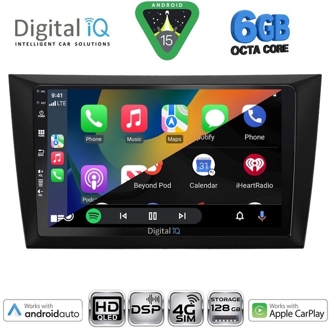 DIGITAL IQ BXF 17746_CPAA (9inc) MULTIMEDIA TABLET for GOLF 6 mod. 2009-2012