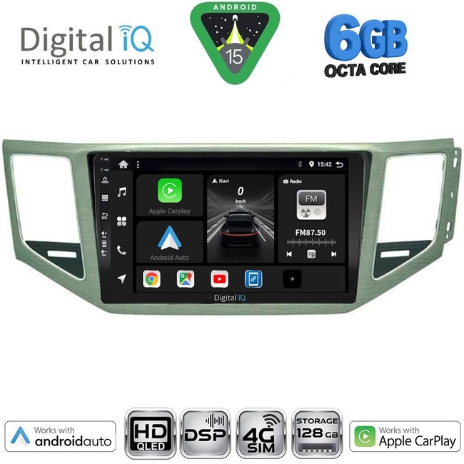 DIGITAL IQ BXF 17745_CPAA (SL) (10inc) MULTIMEDIA TABLET for VW GOLF SPORTSVAN mod. 2014-2021